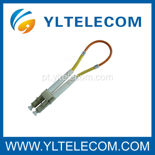 LC fibra óptica cabo Patch, LC Loopback cabo de remendo monomodo e multimodo
